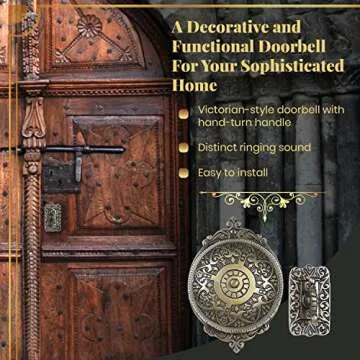 Vintage A29 Mechanical Doorbell - Brass Chime for Home