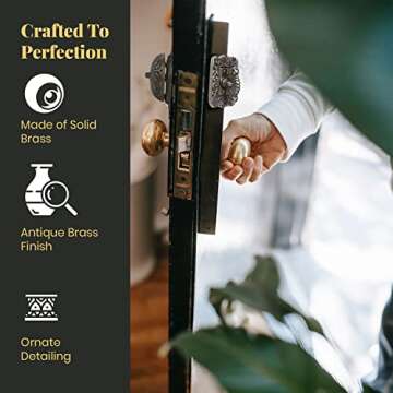 Vintage A29 Mechanical Doorbell - Brass Chime for Home