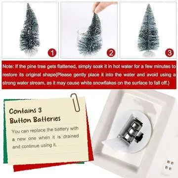 Fovths 39 Pieces LED Lighted Ceramic Winter Village Building Figurines and Accessories Desktop Ornament Set for Holiday Party Decor