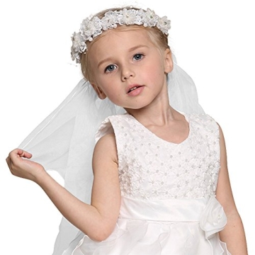 Elegant Bienvenu First Communion Veil for Girls