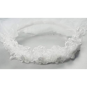 Elegant Bienvenu First Communion Veil for Girls