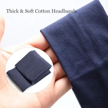 Stylish Cotton Stretch Headbands Set for Women - 6 Pcs