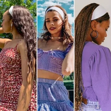 Stylish Cotton Stretch Headbands Set for Women - 6 Pcs