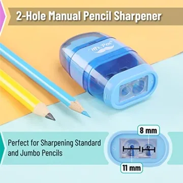 Mr. Pen Pencil Sharpener & Eraser, 4 Pack for All Ages