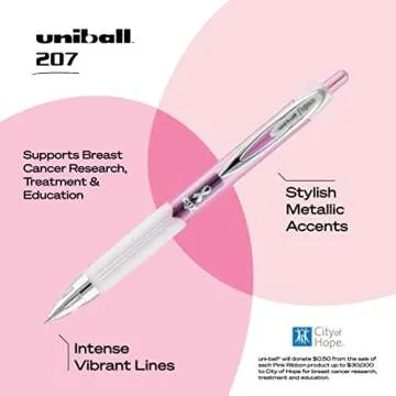 uni-ball 207 Gel Pens | Pink Ribbon Edition: Support & Style