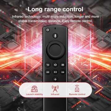 Replacement Voice Remote Control Fit for AMZ Smart TVs Stick(2nd Gen), Smart TVs Stick Lite, Smart TVs Stick 4K, Smart TVs 3rd Gen, Smart TVs Cube (1st Gen, 2nd Gen)