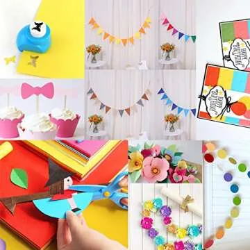 Livholic 96 Sheets Spectrum Colored Paper Assorted Color 120-250 GSM Corlorful Cardstock Paper for DIY Crafts Scrapbooking Background Layers, Kids Craft (96)