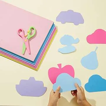 Livholic 96 Sheets Spectrum Colored Paper Assorted Color 120-250 GSM Corlorful Cardstock Paper for DIY Crafts Scrapbooking Background Layers, Kids Craft (96)