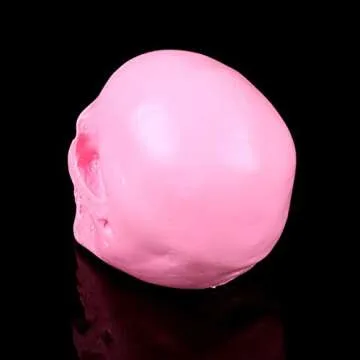 PTS Halloween Skulls Heads Halloween Head Decor Halloween Halloween Skeleton Bones Desktop Halloween Decor(Pink)