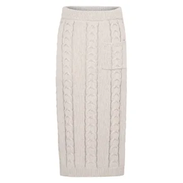 Chic Winter Knit Sweater and Skirt Set by CHARTOU