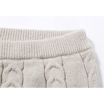 Chic Winter Knit Sweater and Skirt Set by CHARTOU