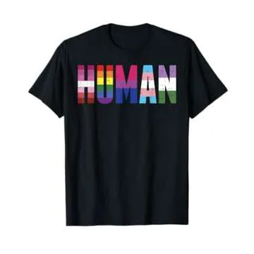 Human LGBTQ Gay Pride Ally Equality Bi Bisexual Trans Queer T-Shirt