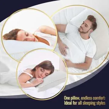 Royal Therapy Adjustable Memory Foam Pillow for Pain Relief