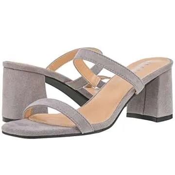 Stylish ILLUDE Women’s Block Heel Double Strap Sandal