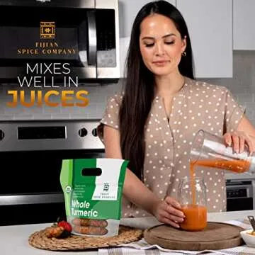 Fresh Organic Turmeric Root - 2 Lb Whole Raw Root