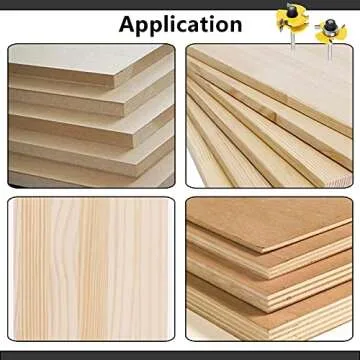 2PCS Tongue and Groove Router Bit Set for Woodworking