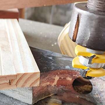 2PCS Tongue and Groove Router Bit Set for Woodworking