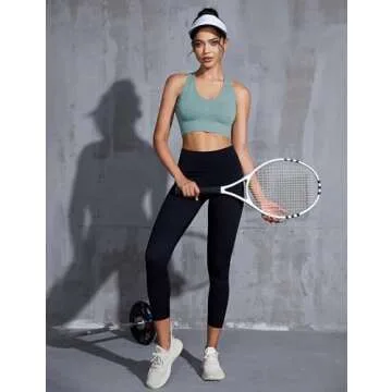 Sykooria Women's Sports Bra Stylish High Support Workout