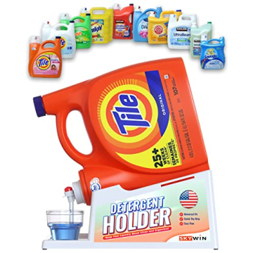 Skywin Laundry Detergent Holder Stand Organizer with Drip Tray for Easy Dispensing