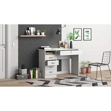 Tvilum Walden 5 Drawer Desk - Modern Scandinavian Style