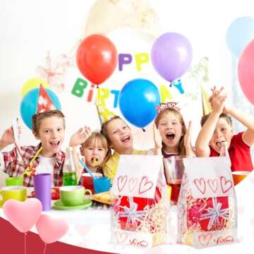 AISunGoo 28 Pcs Valentine's Gift Bags for Kids Parties