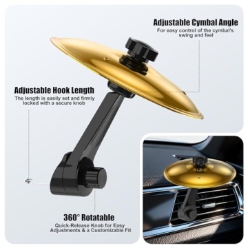 Exciting Car Cymbal Air Vent for Music Lovers