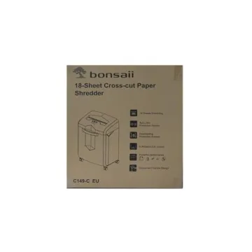 Bonsaii Heavy Duty Paper Shredder - 18-Sheet Capacity
