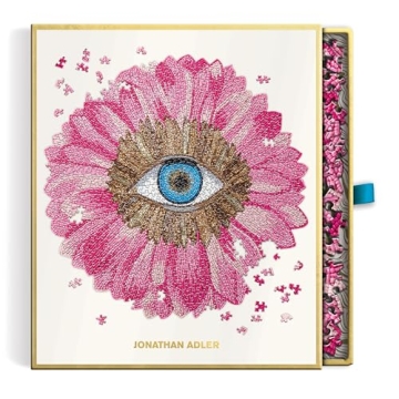 Jonathan Adler Petals 750 Piece Shaped Puzzle from Galison - Featuring Iconic Art by Jonathan Adler,...