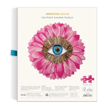 Jonathan Adler Petals 750 Piece Puzzle - Unique Shaped Design