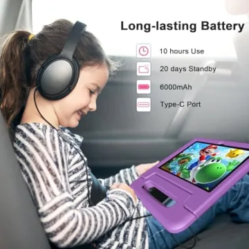 VNEIMQN Kids Tablet with Parental Control for Ages 3-10
