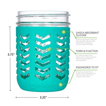 Stylish & Eco-Friendly JarJackets Silicone Sleeves for Mason Jars