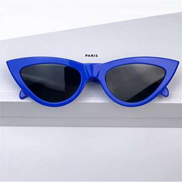 ADE WU Retro Cat Eye Sunglasses for Women Vintage Fashion Cateye Sunglasses Womens Ladies Non Polarized Sun Glasses