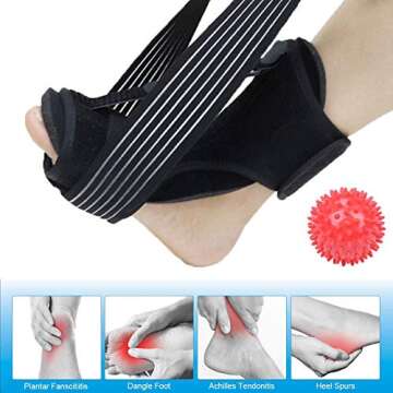 Adjustable Plantar Fasciitis Night Splint for All Ages