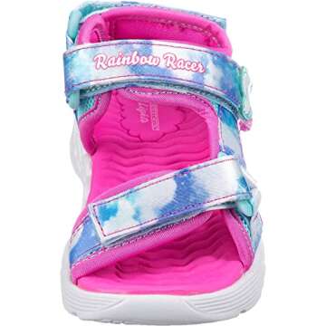 Skechers girls Sport Lighted, Lighted Footwear, Lighted, Lighted Sneaker, Blue, 12 Little Kid US