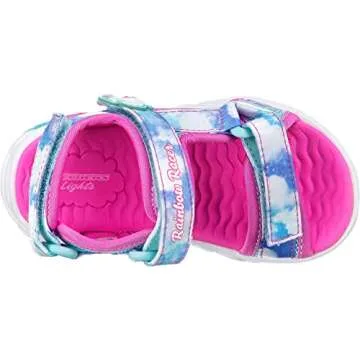 Skechers girls Sport Lighted, Lighted Footwear, Lighted, Lighted Sneaker, Blue, 12 Little Kid US