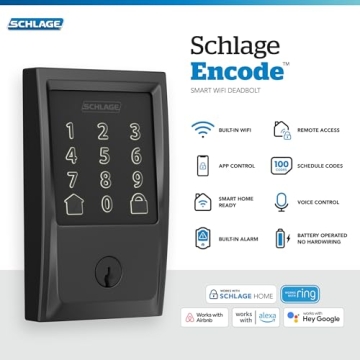 Schlage Encode Smart Wi-Fi Deadbolt for Ultimate Security