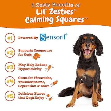 Zesty Paws Flavored Soft Chews - Calming for Dogs Anxiety Composure Relief with Ashwagandha Melatoni...