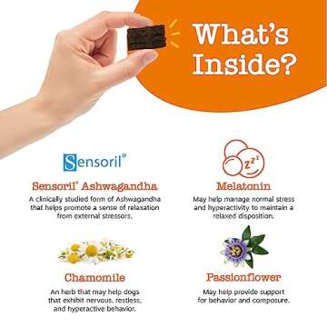 Zesty Paws Calming Squares for Dogs - Natural Stress Relief