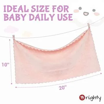 Orighty Burp Cloths Soft Absorbent 20x10 Premium Fleece