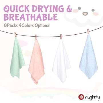 Orighty Burp Cloths Soft Absorbent 20x10 Premium Fleece