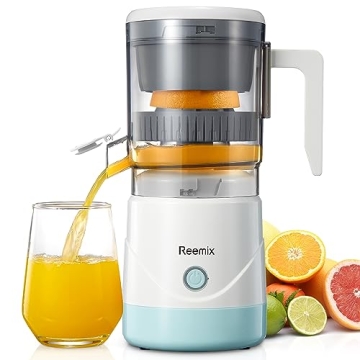 Reemix Full-Automatic Electric Citrus Juicer - Effortless, High-Yield Juicing in Seconds