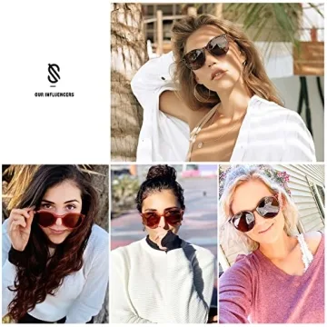 SOJOS Polarized Sunglasses for Women with Tortoise Frame