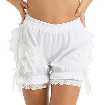 WinChang Vintage Victorian Ruffle Bloomers for Women