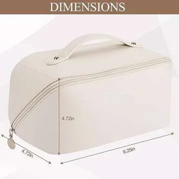 TUYSKE Makeup Bag Large Travel Cosmetic Organizer for Women