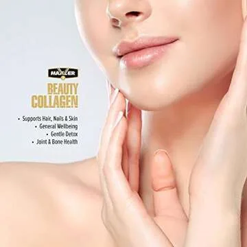 Maxler Beauty Collagen Liquid - Hair Nails Skin Revitalization Liquid Collagen Hydrolysate & Biotin Supplements - Liquid Biotin and Collagen Drink with Aloe Vera, Elderberry - Peach-Mango 15.2 fl Oz