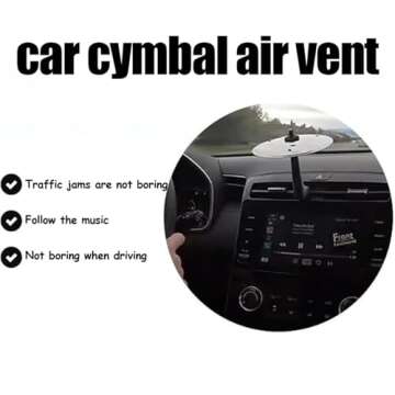 Engaging Car Cymbal for Fun Drives - Easy Clip-On Music Accessory