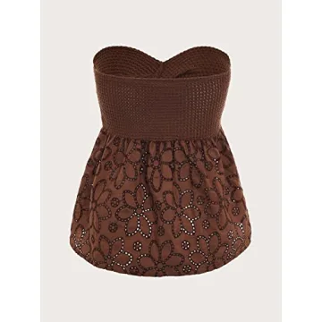 GORGLITTER Flowy Tube Top for Stylish Summer Looks