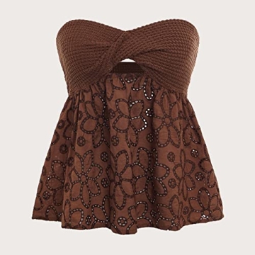 GORGLITTER Flowy Tube Top for Stylish Summer Looks