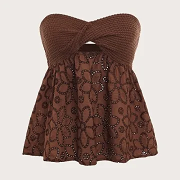 GORGLITTER Flowy Tube Top for Stylish Summer Looks