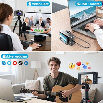 4K Digital Camera for Photography and Vlogging